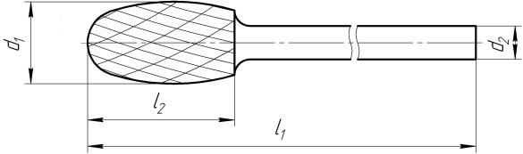 Борфреза твердосплавная каплевидная форма E (TRE) - карусель товара